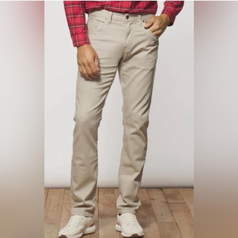 Johnnie-O 5 Pocket Hugo Pants In Stone